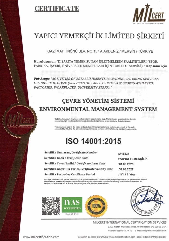 ISO 14001 — Çevre Yönetim Sistemi
